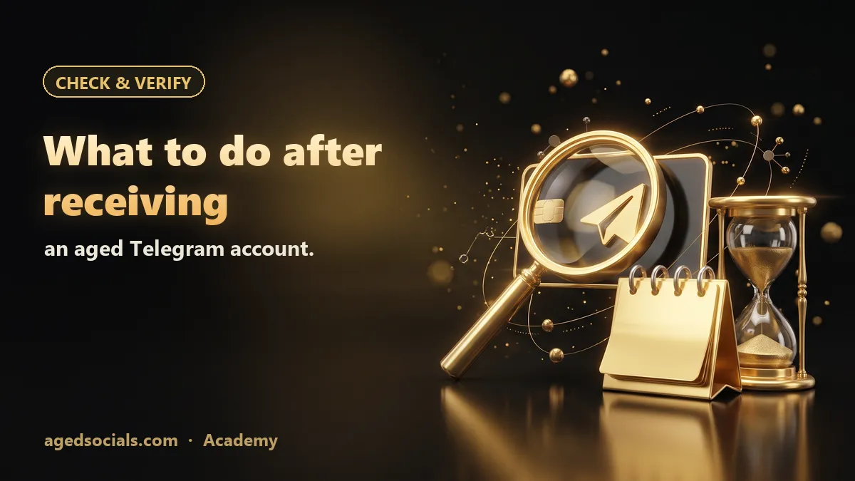 Official Telegram security interface used as a post-delivery account checklist reference