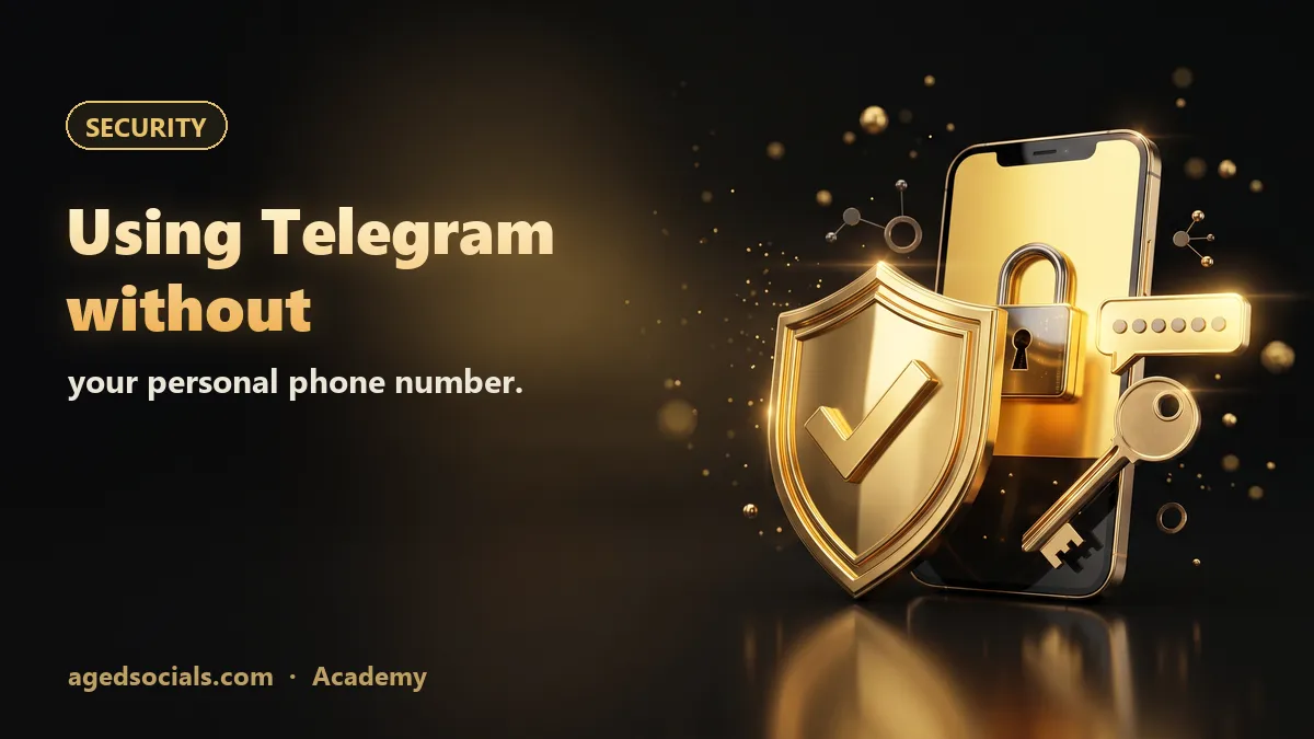 Telegram +888 numbers: anonymous login without a SIM.: AgedSocials illustration
