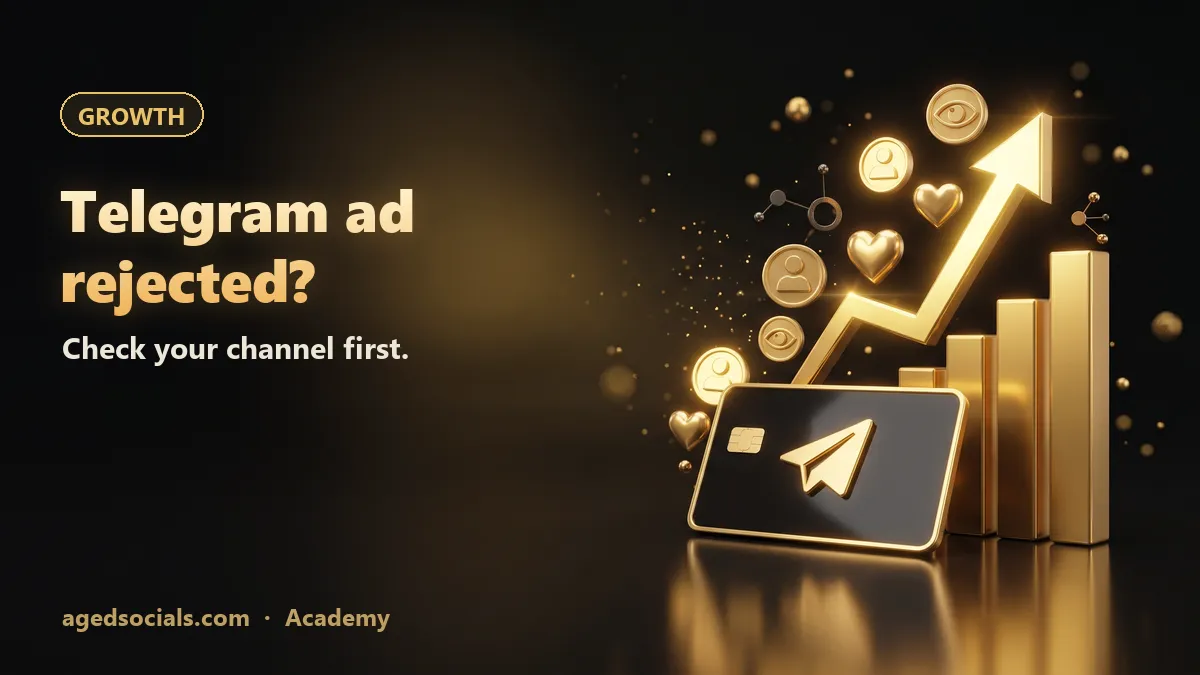 Telegram Ad Rejected? Checklist Based on the Official Ad Guidelines: AgedSocials illustration