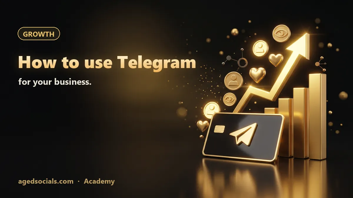 How to use Telegram for your business.: AgedSocials illustration