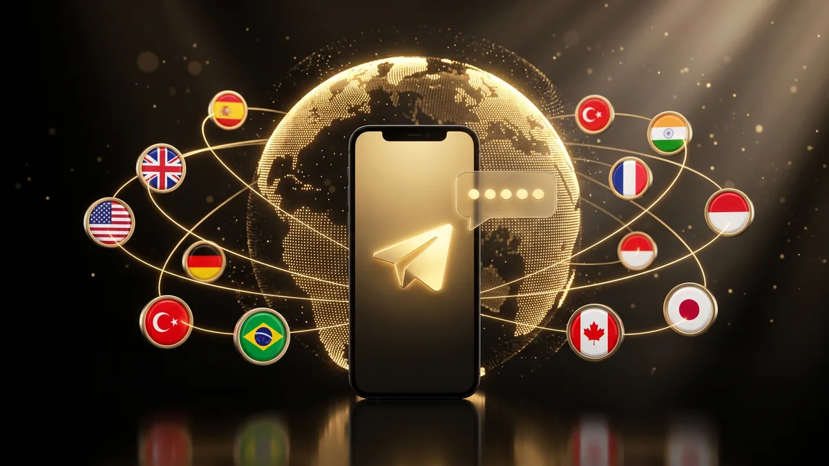Telegram virtual numbers for 143 countries: AgedSocials illustration