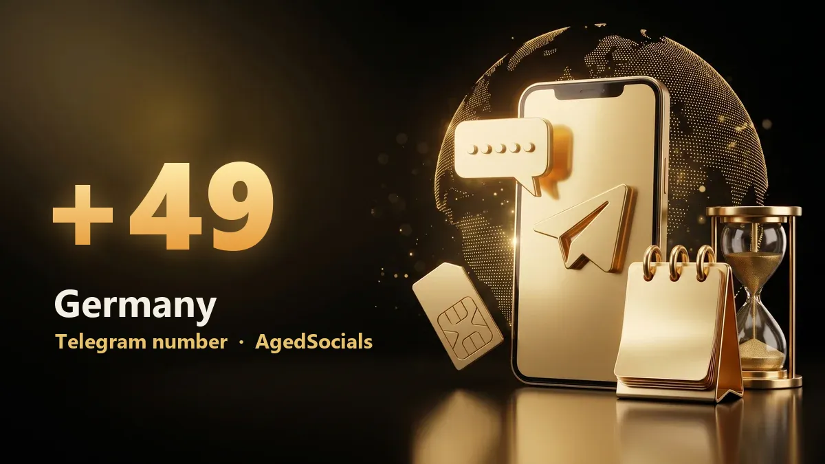 Germany Telegram virtual number: AgedSocials illustration