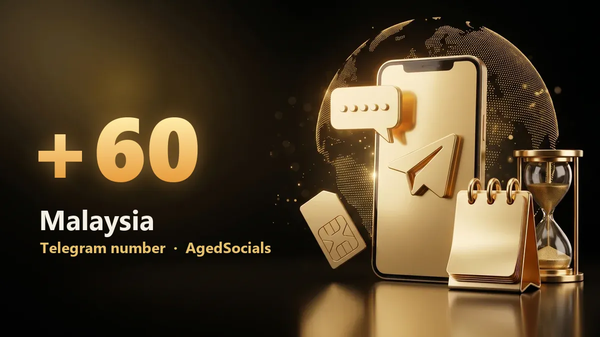 Malaysia Telegram virtual number: AgedSocials illustration