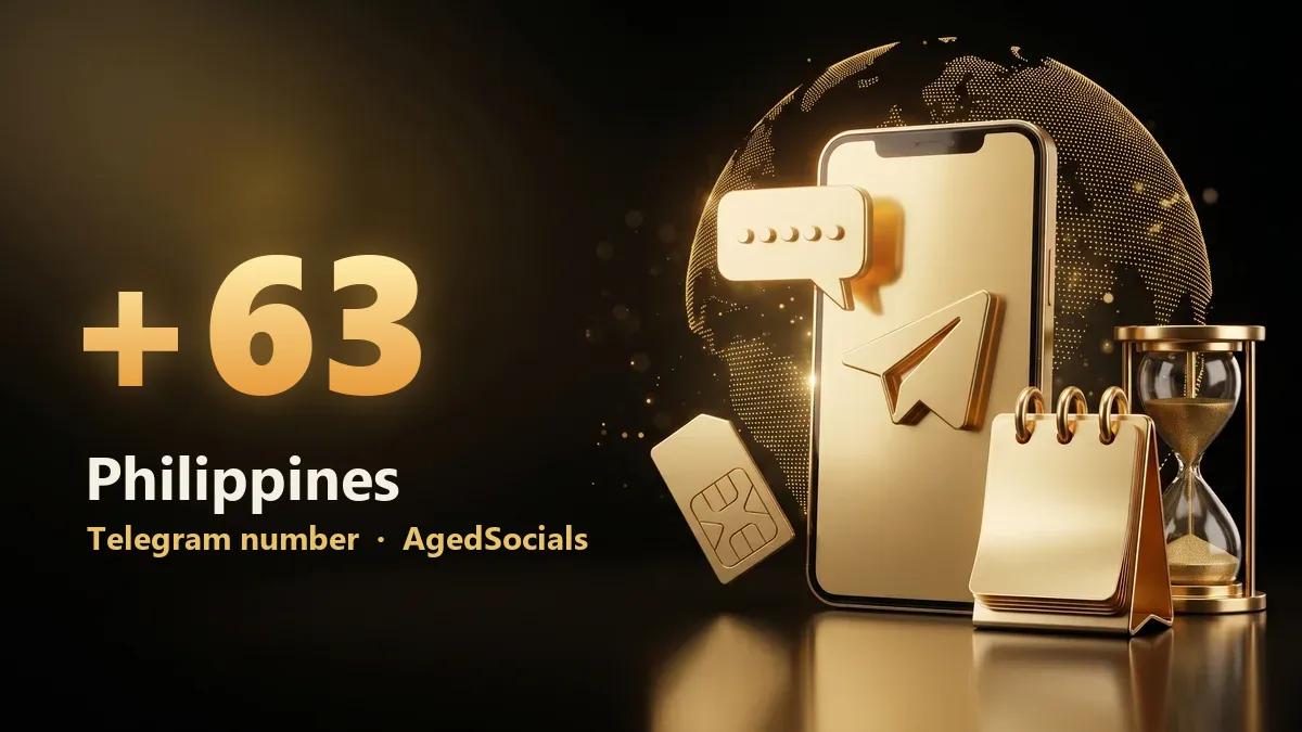 Philippines Telegram virtual number: AgedSocials illustration