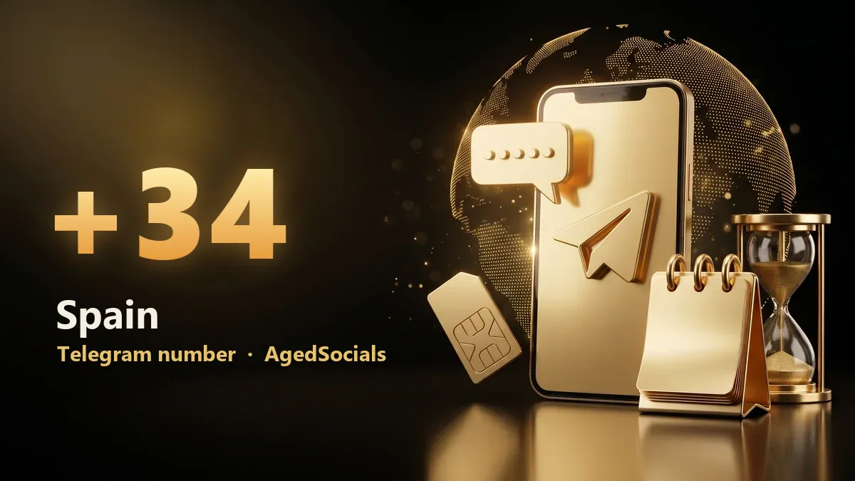 Spain Telegram virtual number: AgedSocials illustration