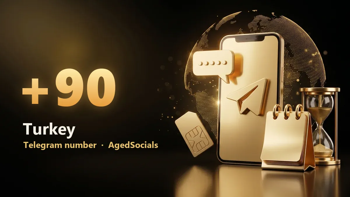 Turkey Telegram virtual number: AgedSocials illustration