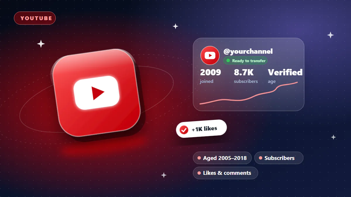 How to transfer YouTube channel ownership Step by step, without losing the channel.: AgedSocials illustration