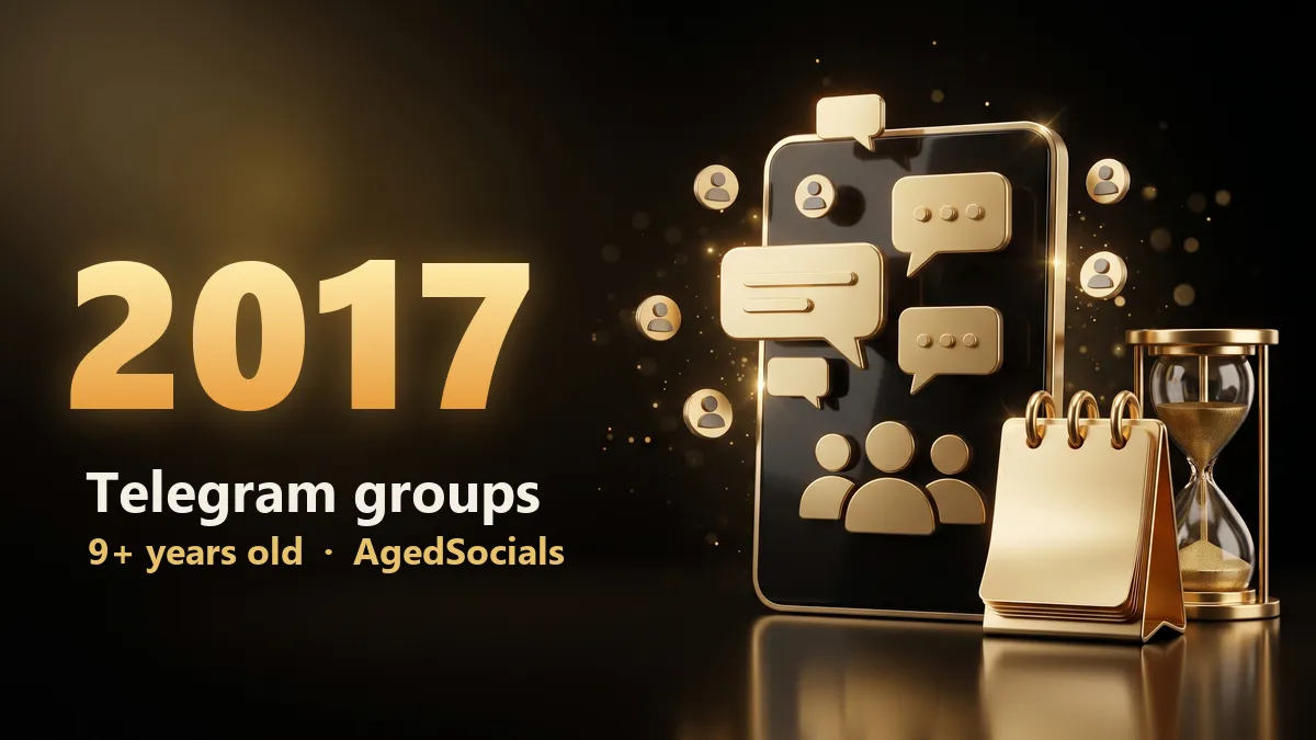 Nhóm Telegram 2017: hình minh họa AgedSocials