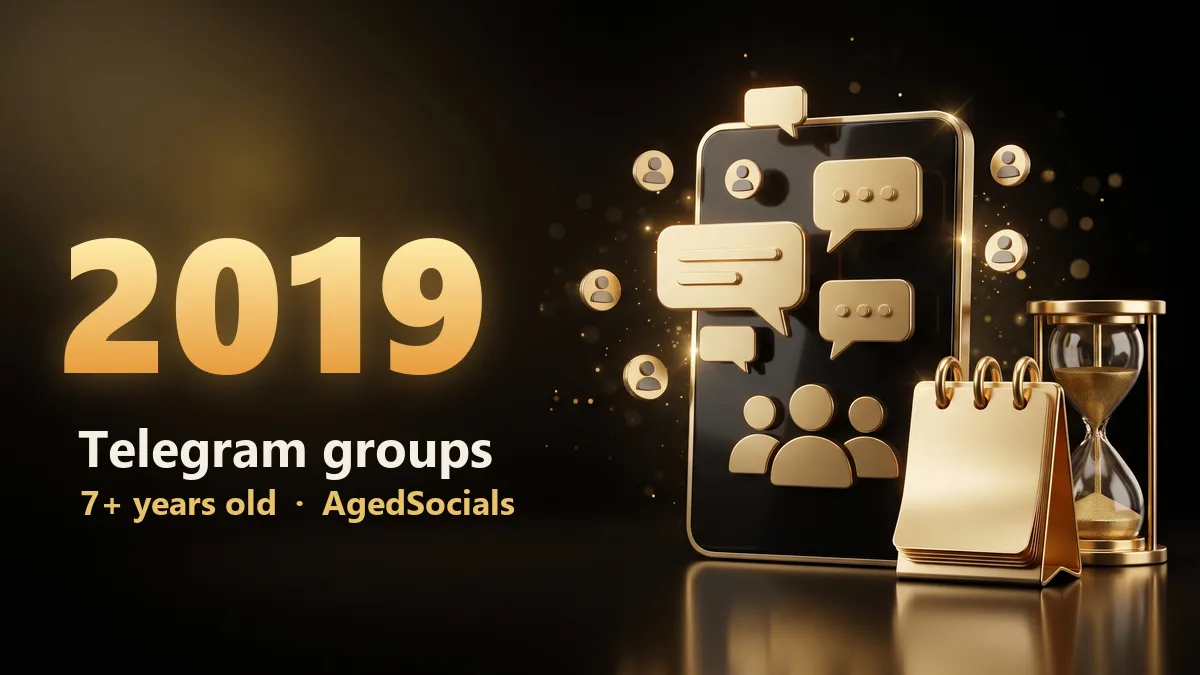 Nhóm Telegram 2019: hình minh họa AgedSocials
