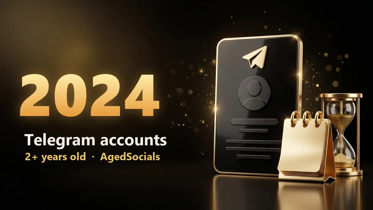 Akun Telegram 2024: ilustrasi AgedSocials