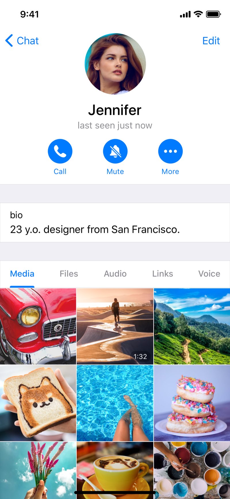 Official Telegram shared-media interface shown as a buyer review reference